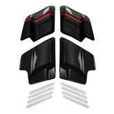 HR3 Dark Alloy / Black Denim CVO Stretched Side Covers For CVO STREET GLIDE 2018 (FLHXSE)
